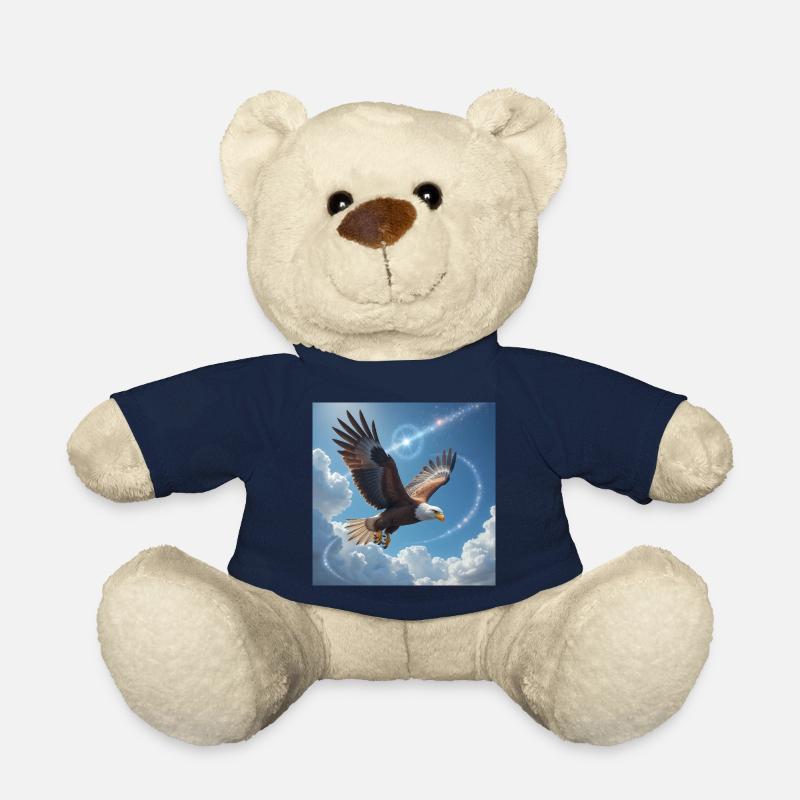Power Animal Eagle Magestic - Teddy Bear - french navy
