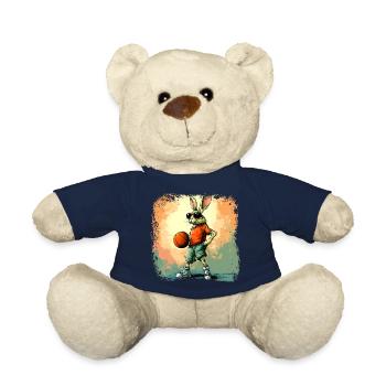 Hasen Basketball / Basketballer Hase - Teddy - French Navy - Vorne