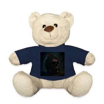 Halloween Pumpkin Skeleton Costume Gift - Teddy Bear - french navy - Front