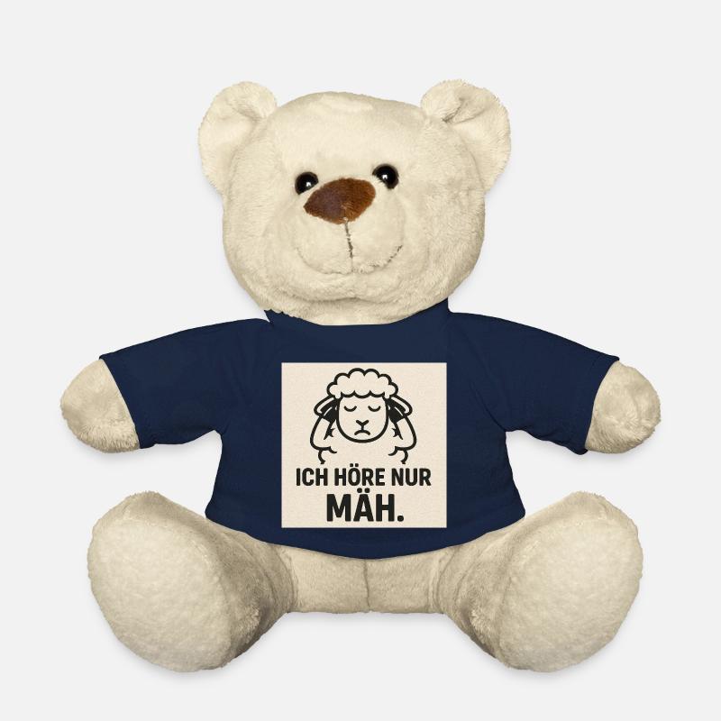 Ich Hör Nur Mäh Schaf Design - Teddy - French Navy