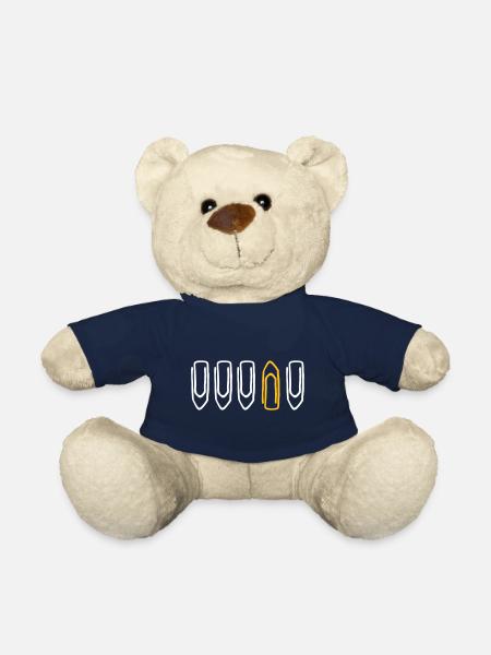 Büroklammer - Be different - Geschenk für Kollegen - Teddy - French Navy