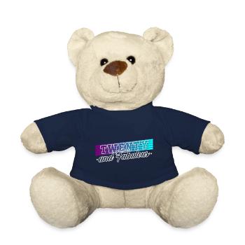 20. Geburtstag Geschenk Geburtstagsspruch 20 Jahre - Teddy - French Navy - Vorne