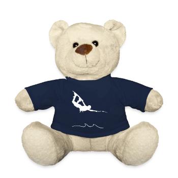 Wakeboard Trick & T-Shirt Gift - Teddy Bear - french navy - Front