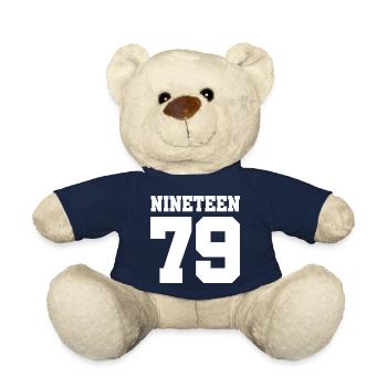 Birthday Year Nineteen Gift 1979 79 - Teddy Bear - french navy - Front