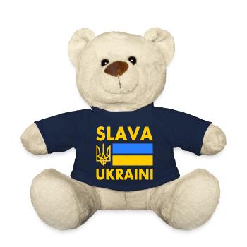 Slava ukraini - Teddy Bear - french navy - Front