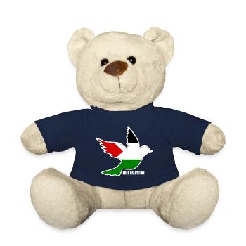 Free palestine - Nounours - bleu marine - Devant