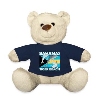 Tiger Beach Bahamas - Teddy Bear - french navy - Front