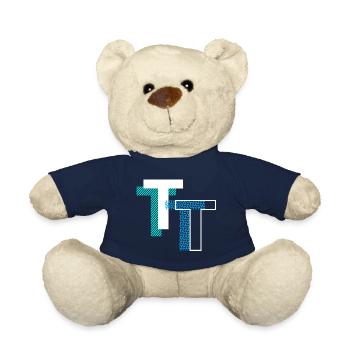 Lettre T - Nounours - bleu marine - Devant