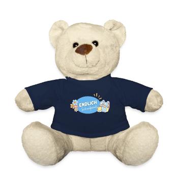 School enrollment, school, schoolchild, child, ABC shooter - Teddy Bear - french navy - Front