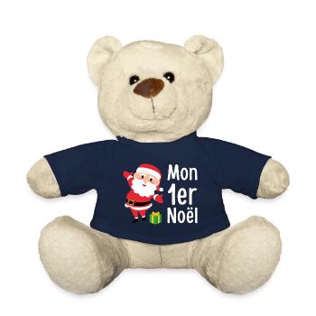 Mon premier Noël - Nounours - bleu marine - Devant