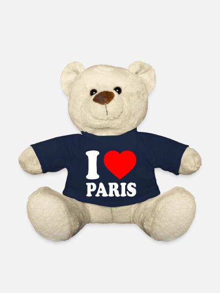I love paris - Nounours - bleu marine