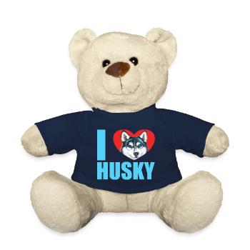 Husky Glitzer Hundehalter Hundehaare - Teddy - French Navy - Vorne