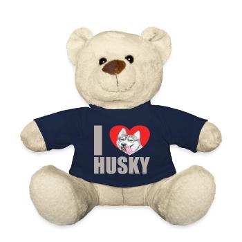 Husky Glitzer Hundehalter Hundehaare - Teddy - French Navy - Vorne