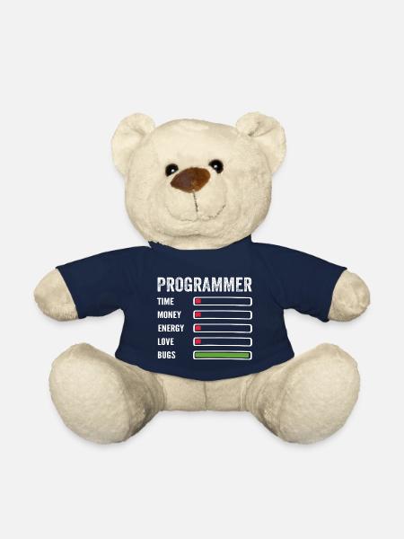 développeur humour programmeur codeur code - Nounours - bleu marine