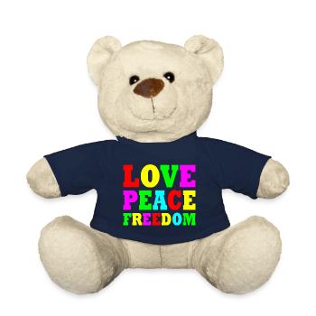 Love peace freedom - Teddy - French Navy - Vorne