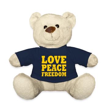Love peace freedom - Teddy - French Navy - Vorne