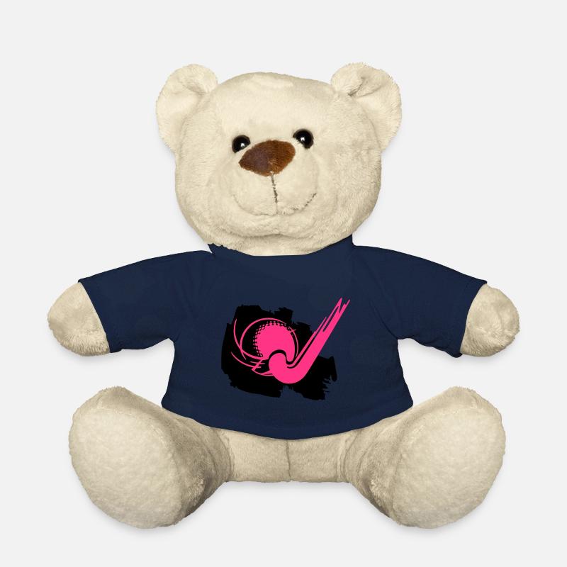 bâton de hockey et balle - Nounours - bleu marine