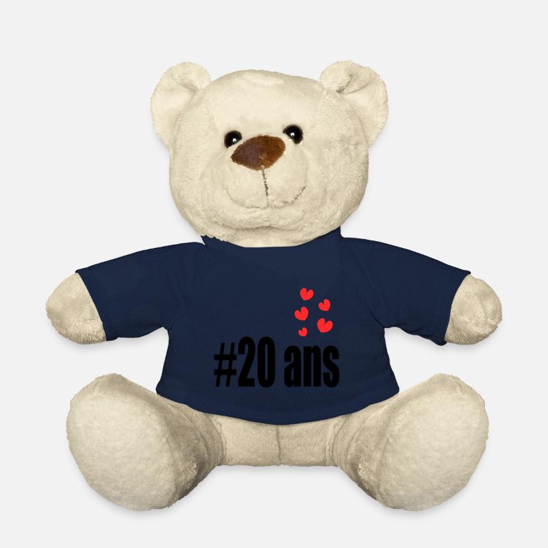 20 ANS. 20e ANNIVERSAIRE. ANNIVERSAIRE 20 ANS. 20 - Nounours - bleu marine