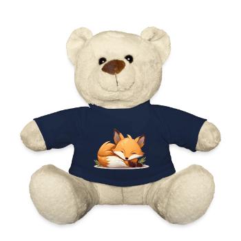 Süßes schlafender Fuchs für Waldtier Fans - Teddy - French Navy - Vorne