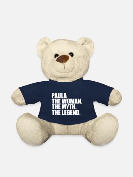 Woman Myth Legend Name Paula - Teddy Bear - french navy