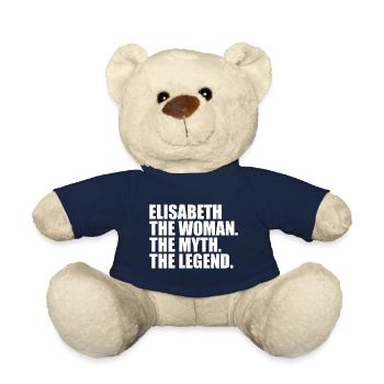 Femme, Mythe, Légende, Prénom Elisabeth - Nounours - bleu marine - Devant