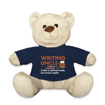 Writer Uncle Definition Writing - Teddy Bear - french navy - Front