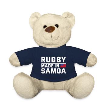 Rugby fabriqué à partir de Samoa Rugby - Nounours - bleu marine - Devant