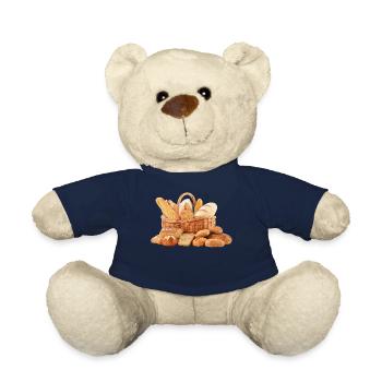 pain baguette broetchen crossaint Baecker pain bu - Nounours - bleu marine - Devant