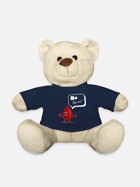 B+ Like Me Lustiger Blutspender Spruch - Nounours - bleu marine