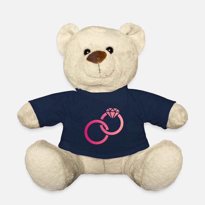 bague de mariage - Nounours - bleu marine