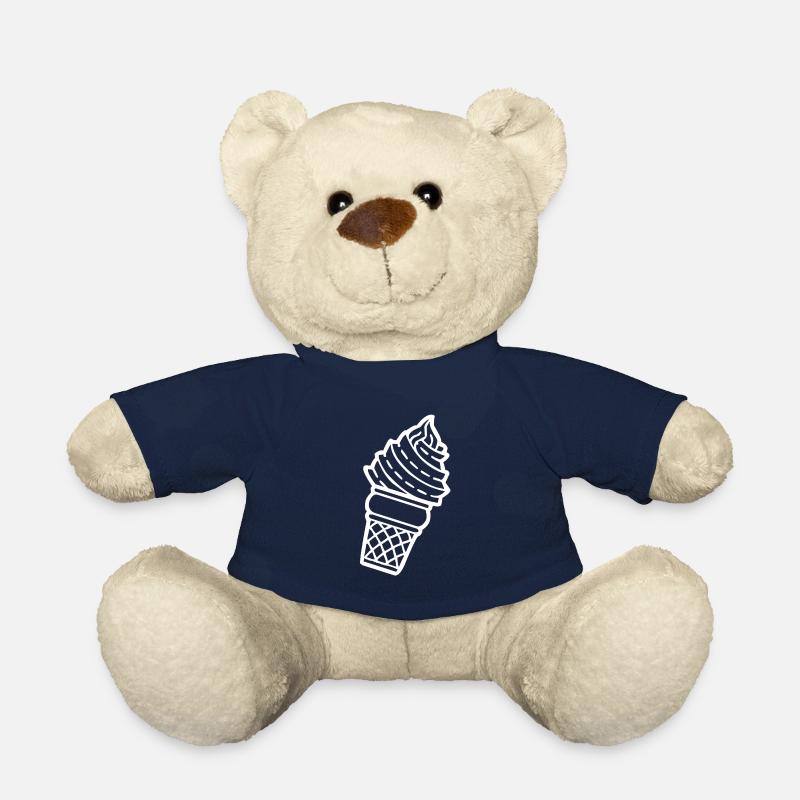 Achetez un cornet de glace avec de la glace molle - Nounours - bleu marine