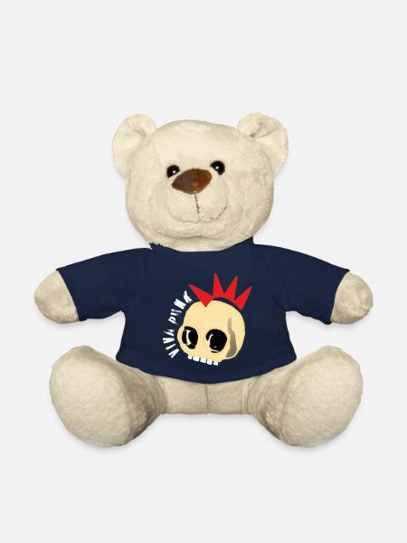 Viva Punk Skull Crâne Crâne - Nounours - bleu marine