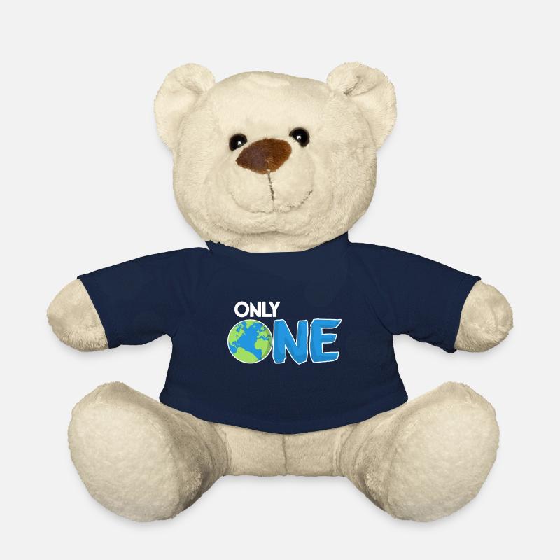 Only One Earth Planet - Teddy Bear - french navy