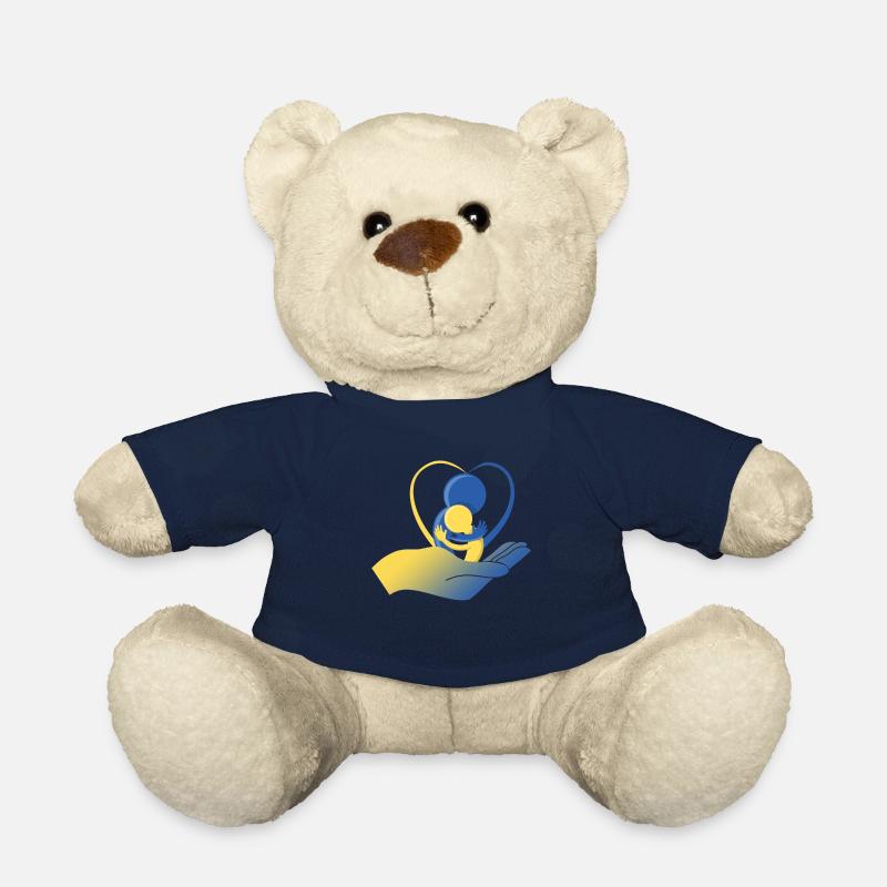 Downsyndrome Design - Nounours - bleu marine