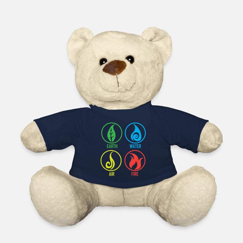Feu air terre - Nounours - bleu marine