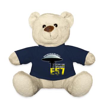 Fire Brigade Alarm I Siren E57 I My Alarm Clock at Night - Teddy Bear - french navy - Front