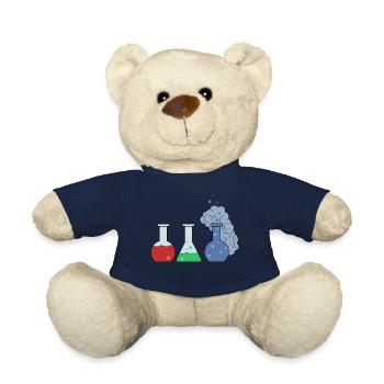 Chemistry reaction overreacting gift - Teddy Bear - french navy - Front