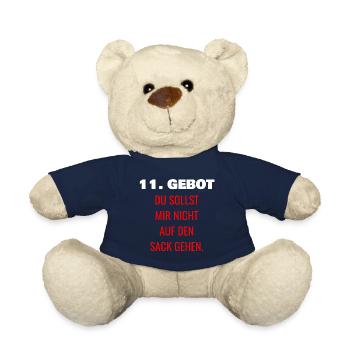 11. Gebot DU SOLLST MIR NICHT AUF DEN SACK GEHEN - Teddy - French Navy - Vorne