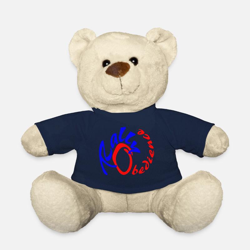 Conception d'obéissance de rallye pour le sport canin avec chien - Nounours - bleu marine