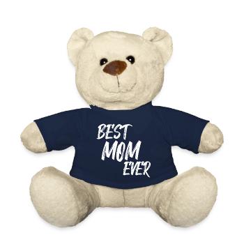 Best Mom ever Geschenk für Mutter zum Muttertag - Teddy - French Navy - Vorne