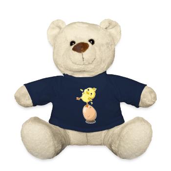 Chick chicken egg - Teddy Bear - french navy - Front
