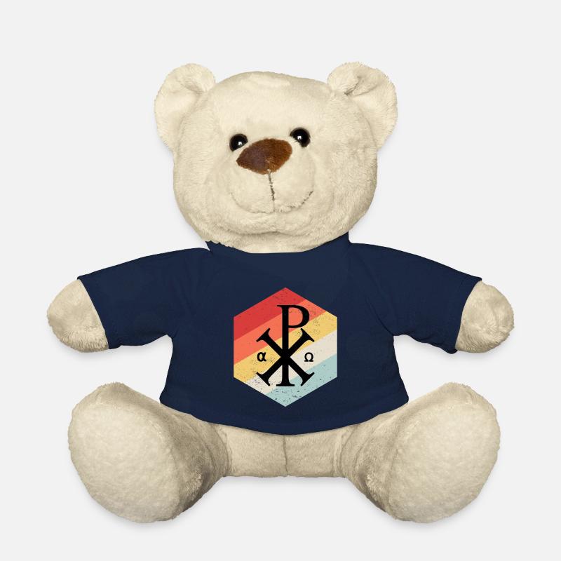 Jésus Chi Rho Le monogramme du Christ - Nounours - bleu marine