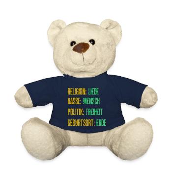 Religion Liebe Rasse Mensch Politik Freiheit - Teddy - French Navy - Vorne