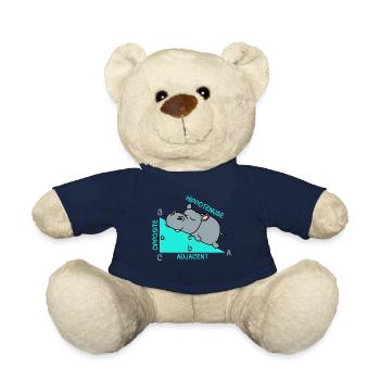 Hippotenuse Mathe Mathematik Mathelehrer Witz Spaß - Teddy - French Navy - Vorne