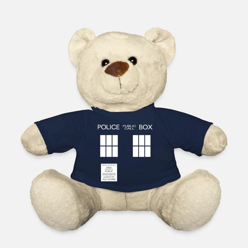 Font box - Teddy Bear - french navy