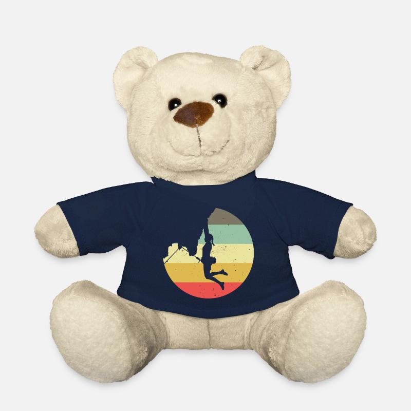 Mountaineering Climbing Gift Bouldering Retro Cool - Teddy Bear - french navy