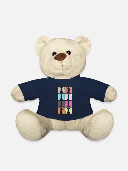 échecs - Nounours - bleu marine