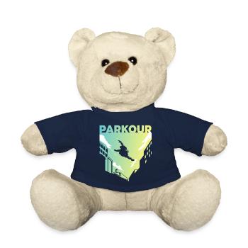 Parkour Freerunning Gift Idea Parkour Freerunn - Teddy Bear - french navy - Front