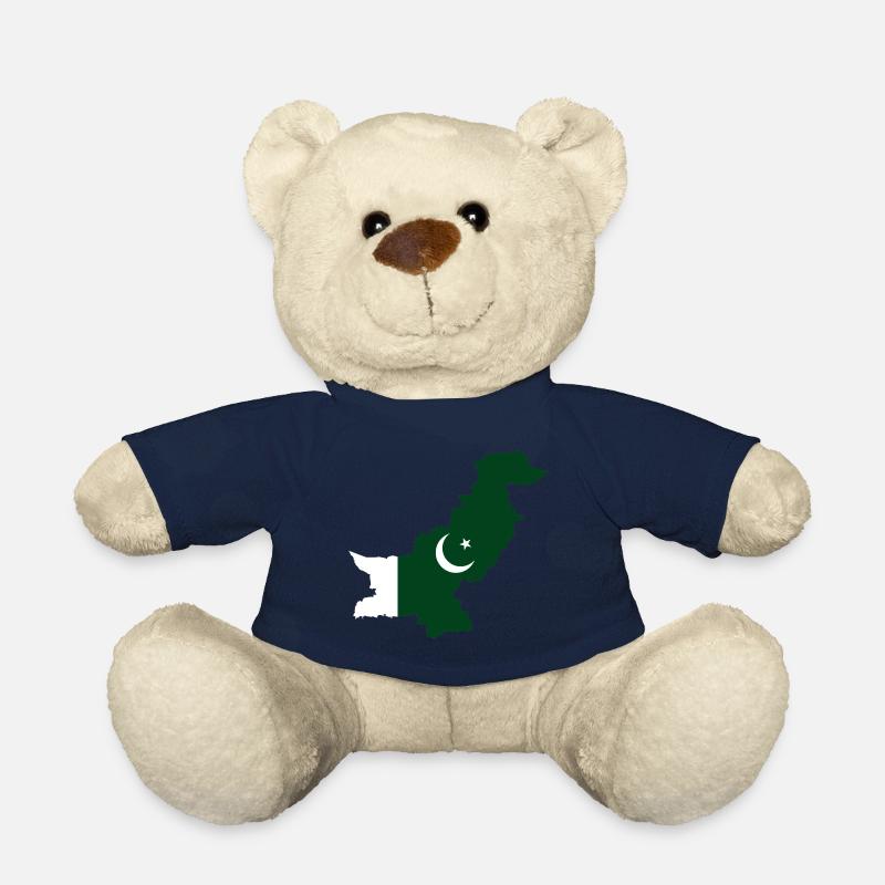 Pakistan flag map flag - Teddy Bear - french navy