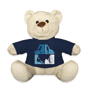Alpinisme rétro escalade cadeau de montagne de bloc - Nounours - bleu marine - Devant